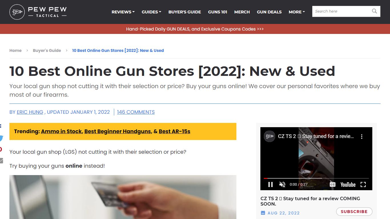 10 Best Online Gun Stores [2022]: New & Used - Pew Pew Tactical